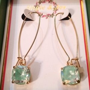 Jingle & Joy square drop earrings